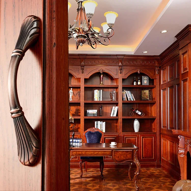 Poignée d'armoire en bois massif bronze rouge, 6029-96