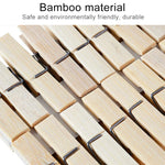100 mini pinces à linge multifonctions en bambou pour photos, pinces à linge en bambou, cintres pour lessive