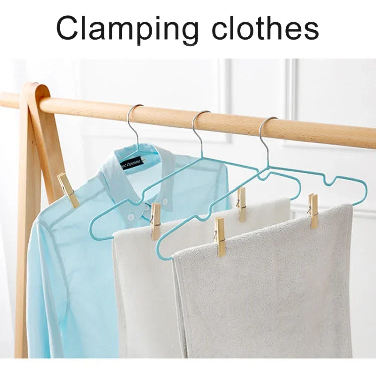 100 mini pinces à linge multifonctions en bambou pour photos, pinces à linge en bambou, cintres pour lessive