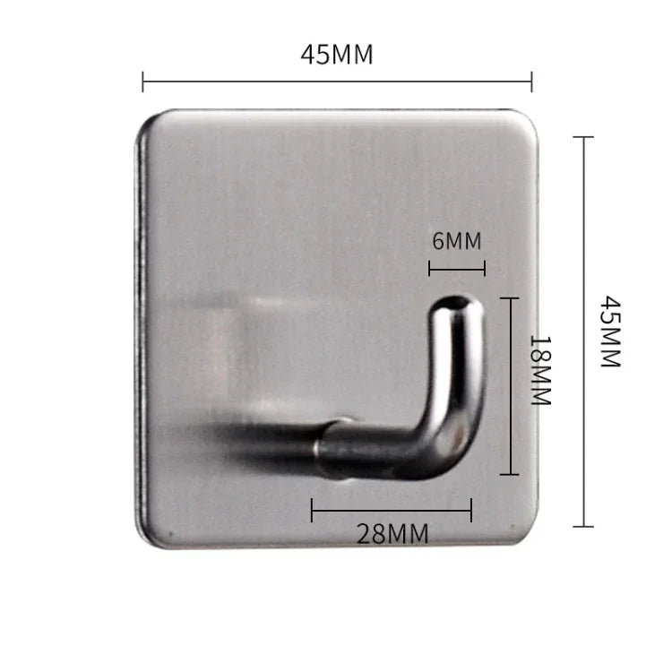 MYD-1038 Crochet adhésif en acier inoxydable 304 Support mural multifonction sans perçage pour cuisine et salle de bain, MYD-1038
