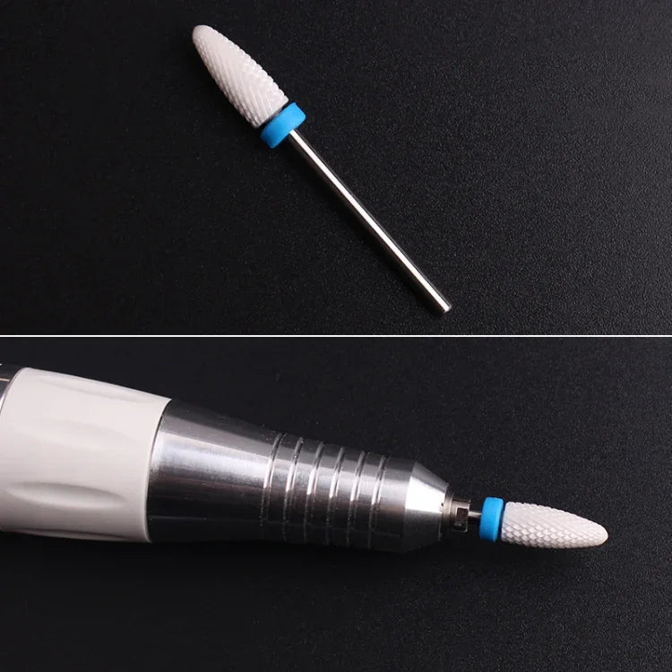 Tête de ponçage électrique en céramique pour ongles, forme de maïs cylindrique, Taille : 49*6mm, Taille : 49*6mm