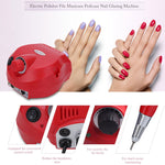 Ponceuse électrique pour ongles 10W 220V 25000 tours, prise UE