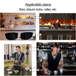 Ensemble d'outils de bar à cocktail 9-en-1 en acier inoxydable avec support en bois, Capacité : 750 ml, 750 ml