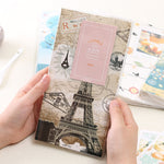 Mini album photo créatif DIY de 3 pouces à insertion, motif Baymax, motif trèfle à quatre feuilles, motif nombreux arbres secs, motif cerf de la forêt, motif Tour Eiffel, motif petite hirondelle