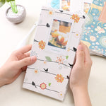 Mini album photo créatif DIY de 3 pouces à insertion, motif Baymax, motif trèfle à quatre feuilles, motif nombreux arbres secs, motif cerf de la forêt, motif Tour Eiffel, motif petite hirondelle