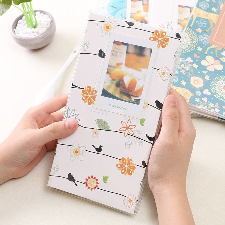 Mini album photo créatif DIY de 3 pouces à insertion, motif Baymax, motif trèfle à quatre feuilles, motif nombreux arbres secs, motif cerf de la forêt, motif Tour Eiffel, motif petite hirondelle