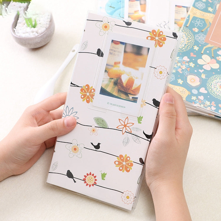 Mini album photo créatif DIY de 3 pouces à insertion, motif Baymax, motif trèfle à quatre feuilles, motif nombreux arbres secs, motif cerf de la forêt, motif Tour Eiffel, motif petite hirondelle