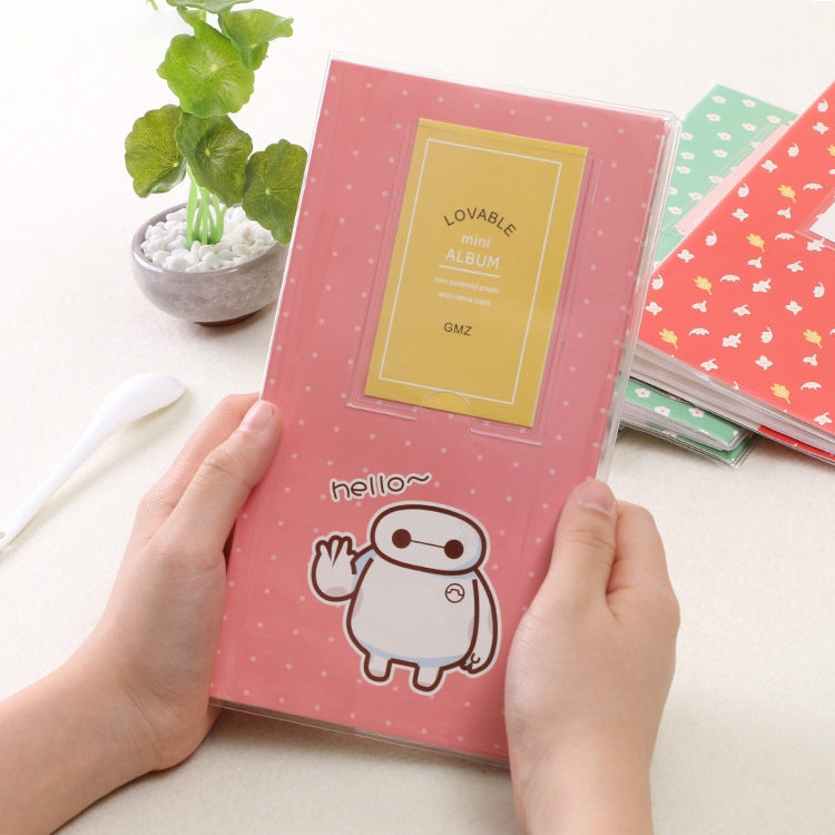 Mini album photo créatif DIY de 3 pouces à insertion, motif Baymax, motif trèfle à quatre feuilles, motif nombreux arbres secs, motif cerf de la forêt, motif Tour Eiffel, motif petite hirondelle