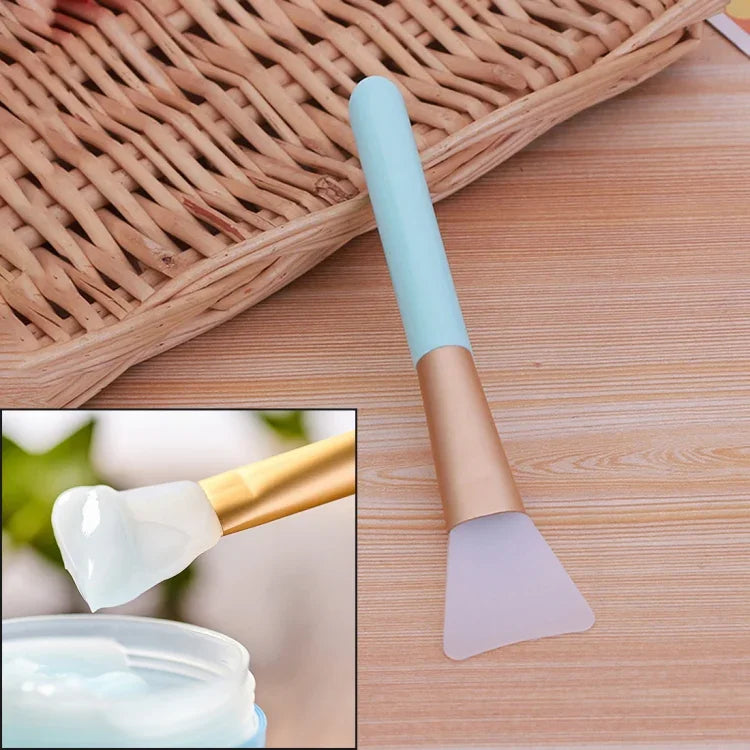 Pinceau applicateur de masque en silicone pour maquillage, outils de nettoyage, couleur aléatoire
