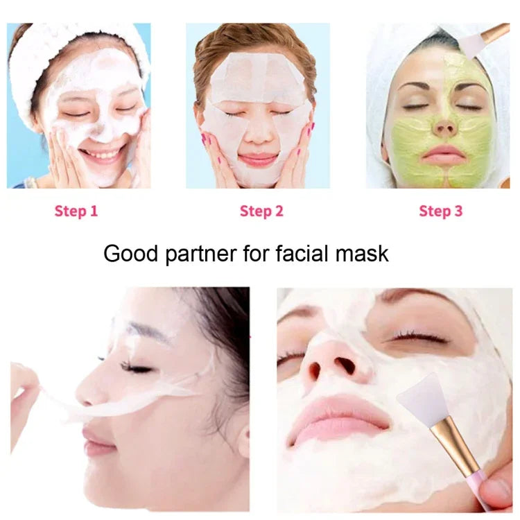 Pinceau applicateur de masque en silicone pour maquillage, outils de nettoyage, couleur aléatoire
