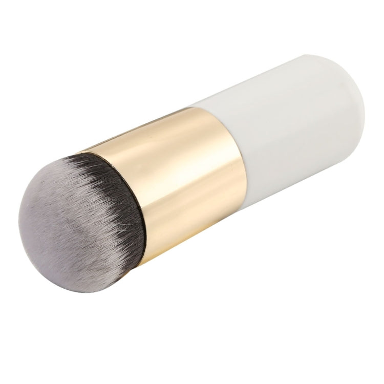 Manche court en bois, grande brosse à maquillage ronde pour fond de teint et poudre, brosse ronde et dodue pour maquillage BB crème, grande tête ronde rose, grande tête ronde blanche