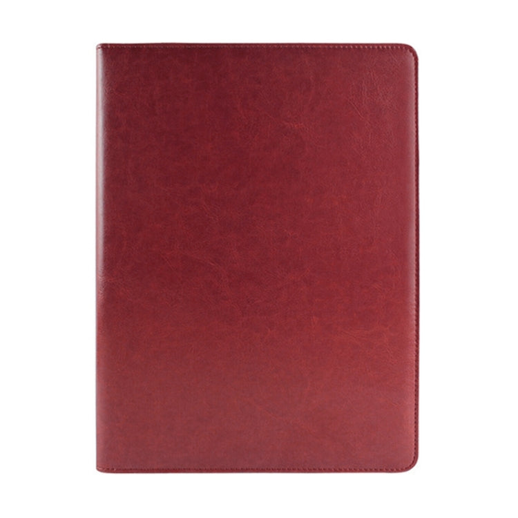 Chemise porte-documents professionnelle en cuir avec bloc-notes A4 de 30 pages et calculatrice