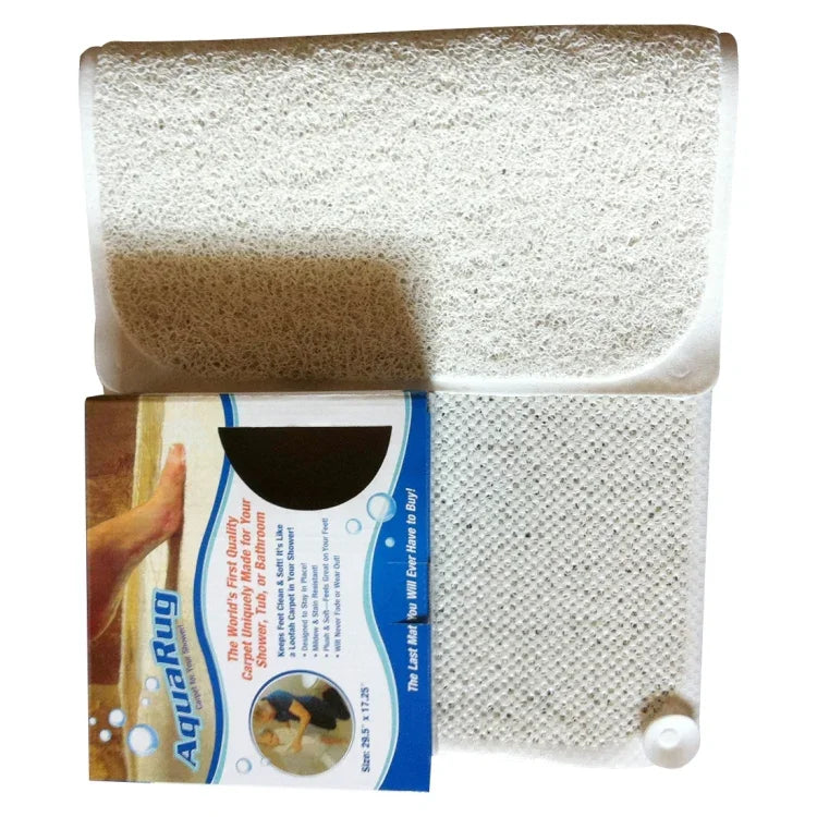 Tapis antidérapant en PVC résistant aux moisissures pour baignoire de salle de bain, Taille : 70cm x 40cm (Blanc), 70cm x 40cm
