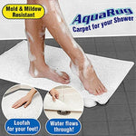Tapis antidérapant en PVC résistant aux moisissures pour baignoire de salle de bain, Taille : 70cm x 40cm (Blanc), 70cm x 40cm