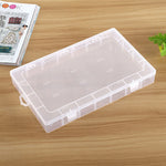 Boîte de rangement en plastique avec 28 compartiments amovibles pour bijoux, boucles d'oreilles, hameçons et petits accessoires
