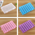 Boîte de rangement en plastique avec 28 compartiments amovibles pour bijoux, boucles d'oreilles, hameçons et petits accessoires