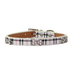Collier pour chien en cuir synthétique avec motifs en os, produits pour animaux de compagnie, taille: S, 1,5 * 37cm, taille: S