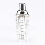 Shaker à cocktail en acier inoxydable avec verre doseur pour thé au lait, Capacité : 450ml, Shaker à cocktail 450ml