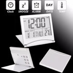 Réveil de voyage numérique portable pliable avec écran LCD MT-033, MT-033