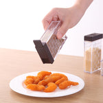 Ensemble de 6 bocaux à épices bidirectionnels pour cuisine, bouteille de condiment