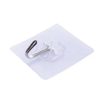 100 crochets muraux transparents pour cuisine et salle de bain, colle non marquante, crochet à colle non marquante