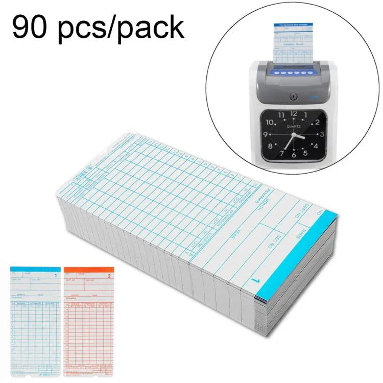 90 PCS Carte de Pointage en Papier, Carte de Pointage en Papier