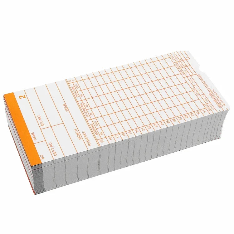 90 PCS Carte de Pointage en Papier, Carte de Pointage en Papier