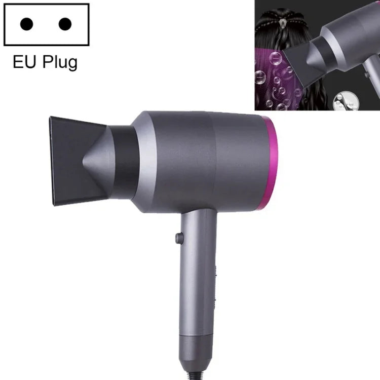 Sèche-cheveux silencieux domestique haute puissance, sèche-cheveux ionique négatif chaud et froid à température constante, prise EU, prise EU