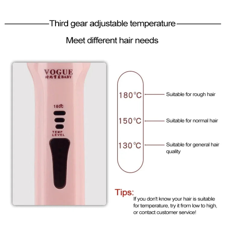 Lisseur sans fil Mini USB rechargeable, fer à friser double usage