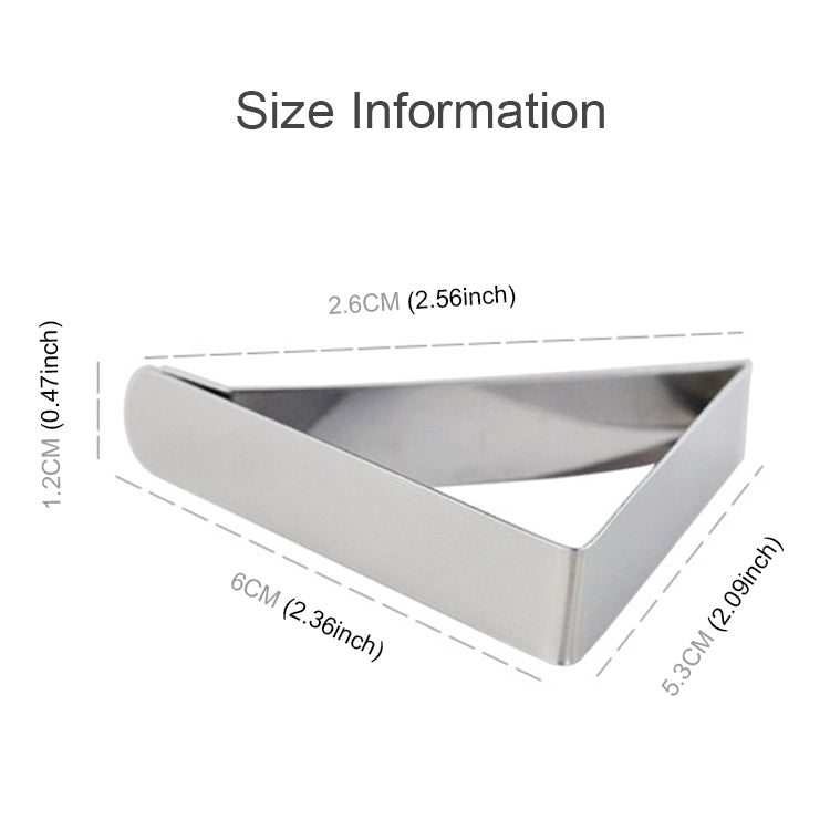 10 pinces à nappe en acier inoxydable, support de serrage triangulaire réglable, 10 pièces