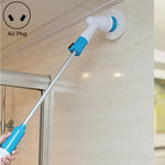 Brosse électrique sans fil multifonction pour baignoire et carrelage, ensemble de brosses rotatives pour nettoyage de salle de bain sol et mur, prise AU, prise AU