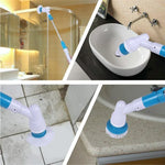 Brosse électrique sans fil multifonction pour baignoire et carrelage, ensemble de brosses rotatives pour nettoyage de salle de bain sol et mur, prise AU, prise AU