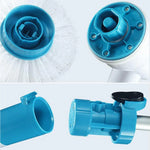 Brosse électrique sans fil multifonction pour baignoire et carrelage, ensemble de brosses rotatives pour nettoyage de salle de bain sol et mur, prise AU, prise AU