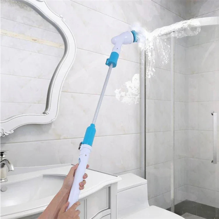 Brosse électrique sans fil multifonction pour baignoire et carrelage, ensemble de brosses rotatives pour nettoyage de salle de bain sol et mur, prise AU, prise AU
