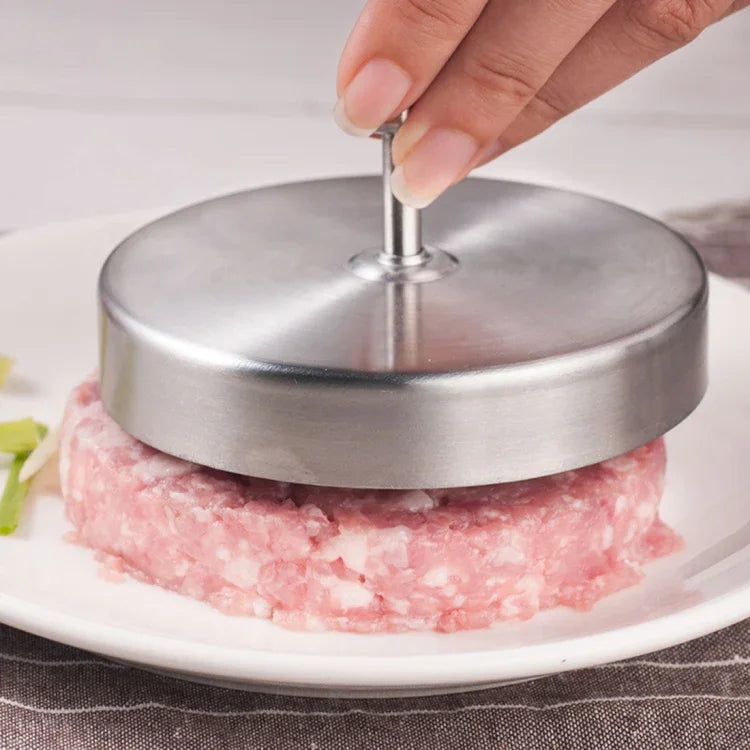 Moules alimentaires de cuisine en acier inoxydable pour presser la viande de hamburger, 1 pièce 10356 en acier inoxydable