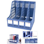 Organisateur de bureau Deli 4 sections, accessoires de bureau, trieur de bureau pour table