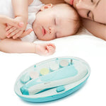 Kit d'outils de manucure coupe-ongles électrique 6 en 1 pour bébé