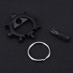 Outils de réparation de vélo tournevis porte-clés multifonction portable, tournevis (argent), tournevis (noir)