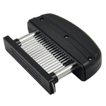 Attendrisseur à viande 48 aiguilles ultra fines en acier inoxydable pour poulet, steak, bœuf, porc, poisson, 15x11.3x3.5cm