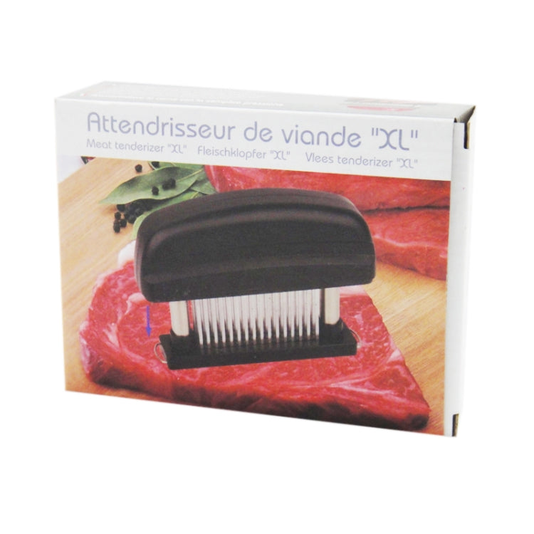 Attendrisseur à viande 48 aiguilles ultra fines en acier inoxydable pour poulet, steak, bœuf, porc, poisson, 15x11.3x3.5cm