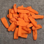 100 pièces / Paquet Gants de protection en latex pour le bout des doigts antistatiques antidérapants durables, Taille: M, 2,6*6,3cm