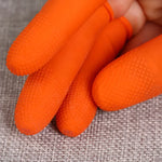 100 pièces / Paquet Gants de protection en latex pour le bout des doigts antistatiques antidérapants durables, Taille: M, 2,6*6,3cm