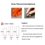100 pièces / Paquet Gants de protection en latex pour le bout des doigts antistatiques antidérapants durables, Taille: M, 2,6*6,3cm