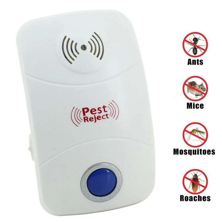 Répulseur électronique ultrasonique anti-moustiques et rats avec lumière LED, prise UK, AC90V-250V, prise UK
