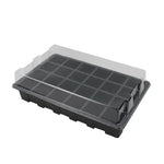 Plateau à semis Plateau germination 24 trous Pots pépinière Couvercles boîte pour jardinage bonsaï mini serre plateau pépinière Trois ensembles, 2 PCS