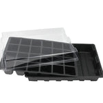 Plateau à semis Plateau germination 24 trous Pots pépinière Couvercles boîte pour jardinage bonsaï mini serre plateau pépinière Trois ensembles, 2 PCS