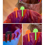 10pcs Clips universels pour sacs poubelle Fixation de corbeille à déchets Pince pour poubelle Clip antidérapant pour sac poubelle, Livraison couleur aléatoire, Pince pour poubelle