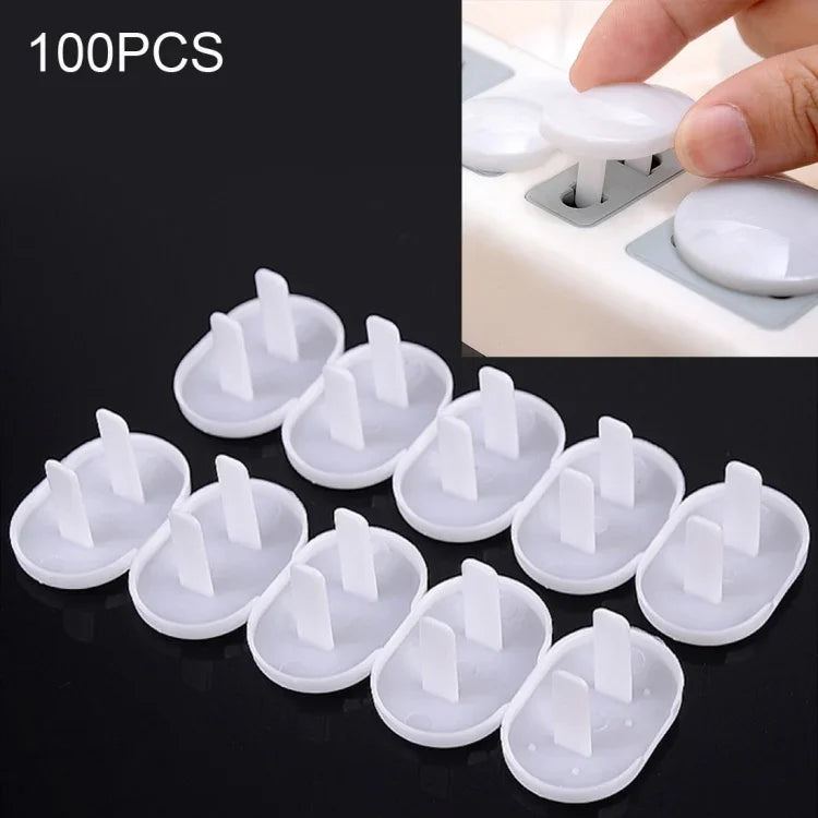 100 PCS Couvercles de Protection de Prise Électrique Bébé 2 Trous pour Prises US, 100 PCS Prises US 2 Trous