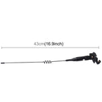 Universal Car Decoration Extensile Aerial Clip Side Car Modified To Remove Static Electricity Aerial, Length: 43cm, Length: 43cm