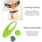 Collier de sécurité pour animaux avec veilleuse LED et pendentif en silicone